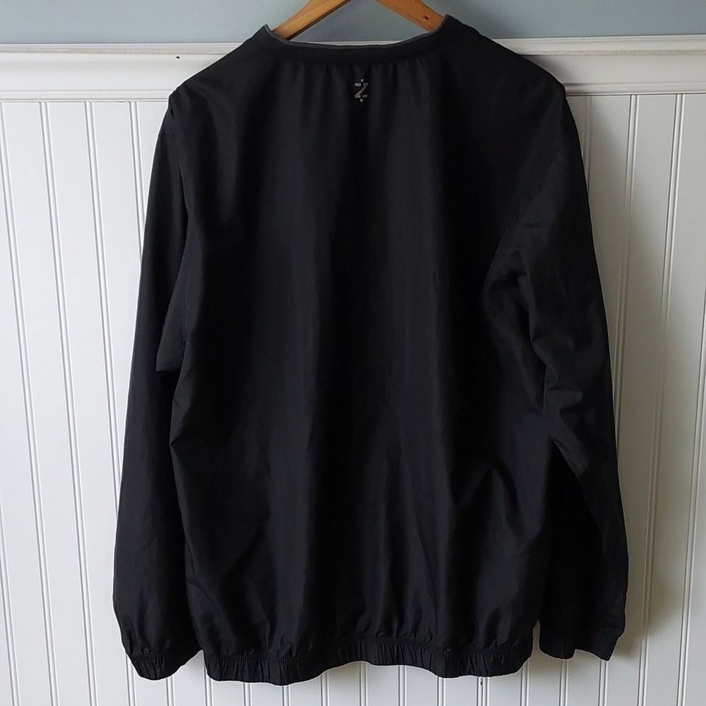 Izod Golf‎  Men's Large XTreme Function Black V Neck Pullover Windbreaker - Picture 6 of 10